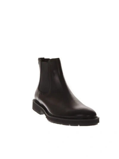 Shop Tod's Black Leather Ankle Boot