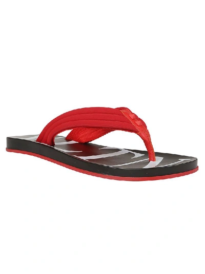 Shop Valentino Thong Shoes In Rosso/bianco