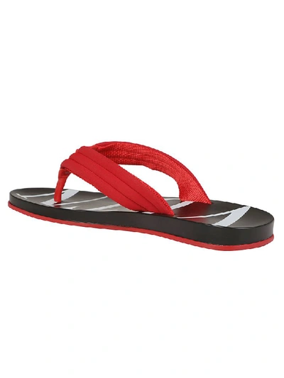 Shop Valentino Thong Shoes In Rosso/bianco
