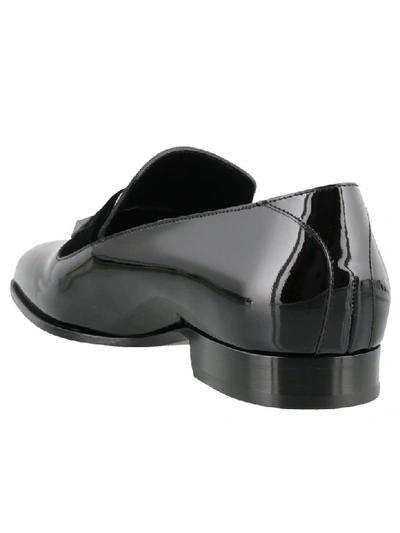Shop Jimmy Choo Sawn Loafers In Black