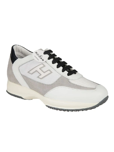 Shop Hogan New Interactive Sneakers In Q Bianco/cemento/notte