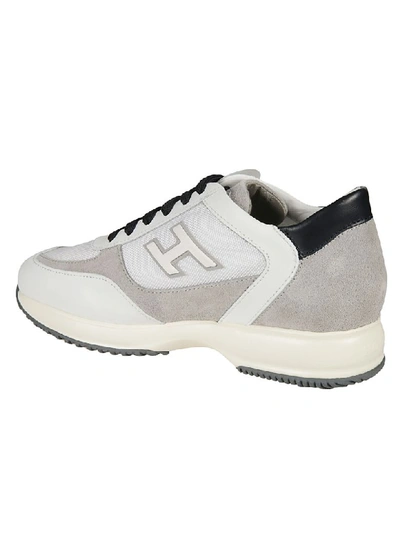 Shop Hogan New Interactive Sneakers In Q Bianco/cemento/notte