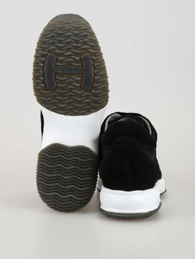 Shop Hogan Laced Shoes In Black