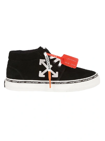 Shop Off-white Arrow Motif Sneakers In Black White