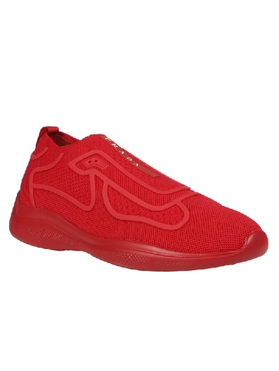 Shop Prada New Americas Sneaker In Red