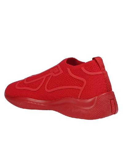 Shop Prada New Americas Sneaker In Red