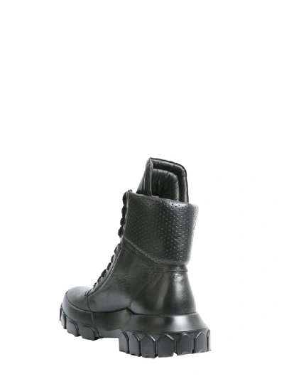 Shop Rick Owens Tractor Boots In Black