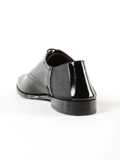 Shop Dolce & Gabbana Elasticated Panel Derby Shoes In Black