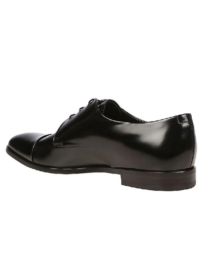 Shop Prada Lace Up Shoes In Black