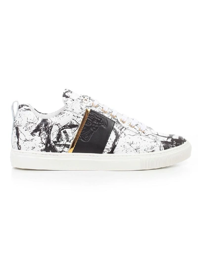 Shop Versace Low-cut Sneakers In H White