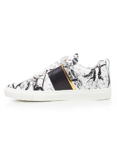 Shop Versace Low-cut Sneakers In H White