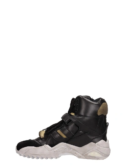 Shop Maison Margiela Mid Retro Fit Sneakers In Black