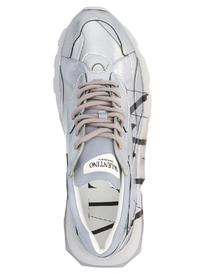 Shop Valentino Bounce Shoes In Silver