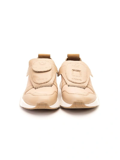 Shop Adidas Originals Futurepacer Leather Sneakers In Nude