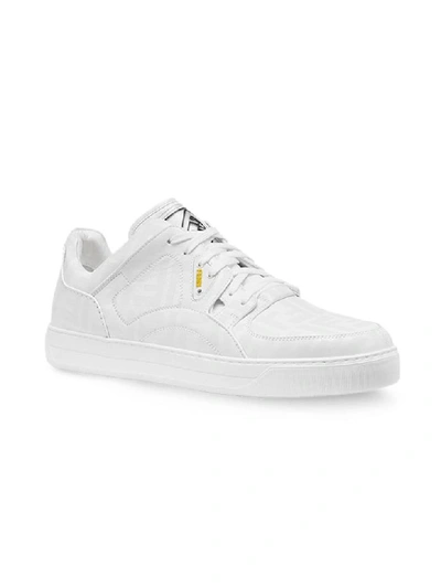 Shop Fendi Photo-reactive Sneakers In White/yellow