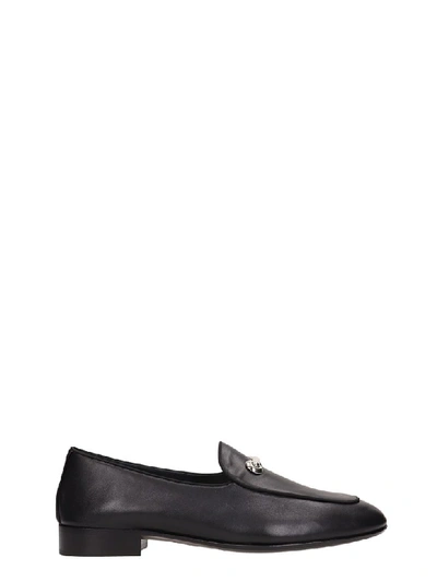 Shop Giuseppe Zanotti Loafer In Black Leather