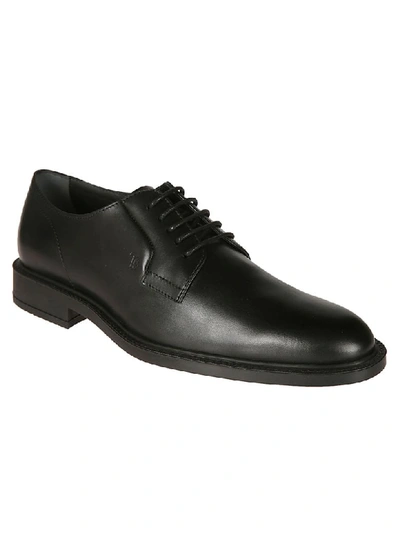 Shop Tod's Classic Derby Shoes In Black