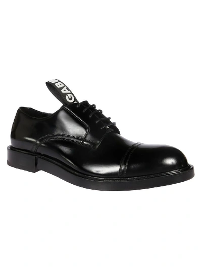 Shop Dolce & Gabbana Classic Derby Shoes In White/black