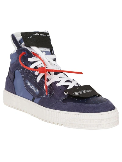 Shop Off-white Hi-cut Sneakers In Blue No Color