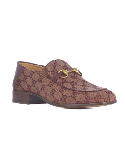 Shop Gucci Gg Horsebit Loafers In Multi