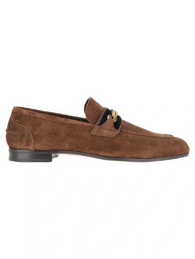 Shop Tom Ford Wilton Loafers In Chocolate