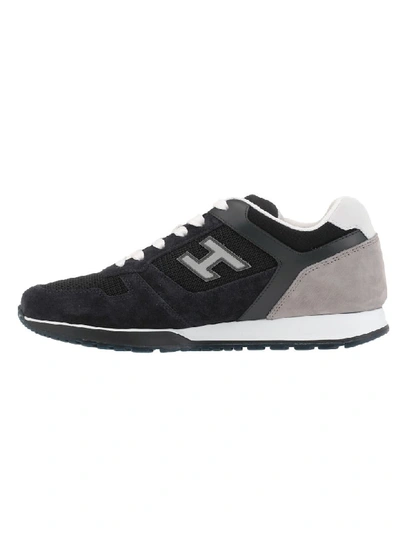 Shop Hogan H321 Sneaker In U801(blu)+b607(fumo Ch)+b001+u