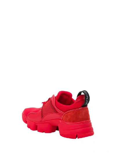 Shop Givenchy Red Jaw Sneakers In Rosso
