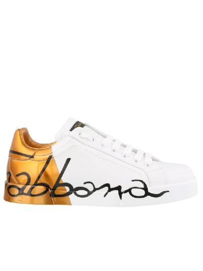 Shop Dolce & Gabbana Portofino Sneakers In Basic