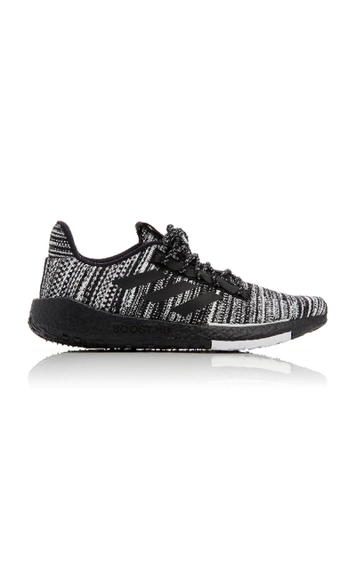 Shop Adidas X Missoni Pulseboost Hd Knit Low-top Sneakers In Black