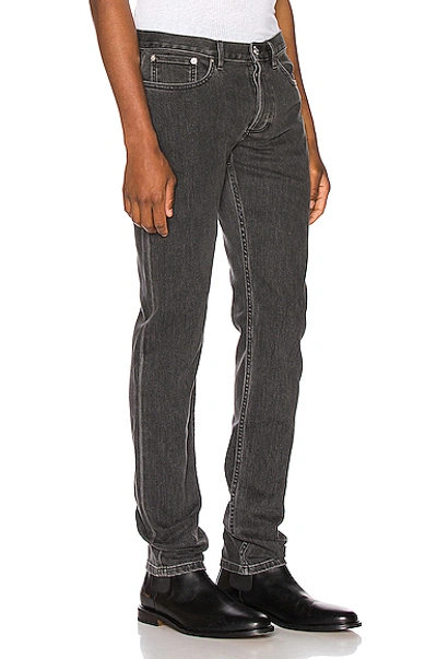 Shop Apc Petite Standard Straight Leg Jeans In Grey