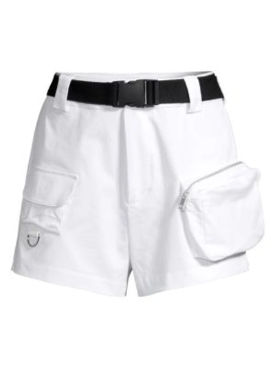 Shop I.am.gia Edam Cargo Belted Shorts In White