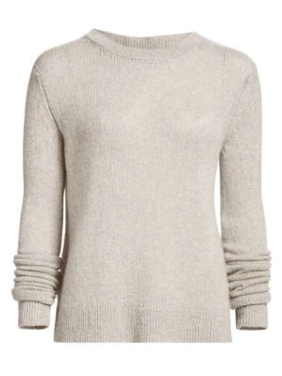 Shop The Row Muriel Ribbed Cashmere Jumper In Light Limestone