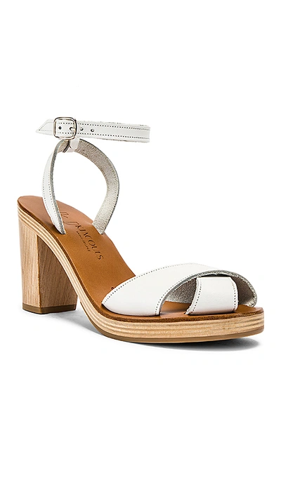 Shop K.jacques Figuier Sandal In Pul Blanc