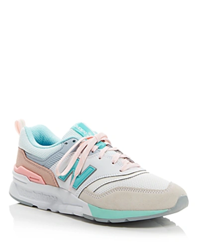 New Balance Women's 997h Mixed Media Low-top Sneakers In White | ModeSens
