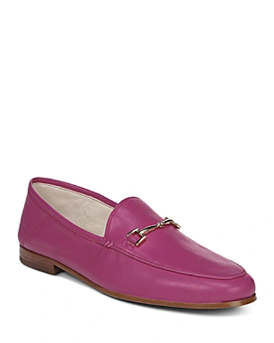 Shop Sam Edelman Loraine Loafers In Retro Pink Leather