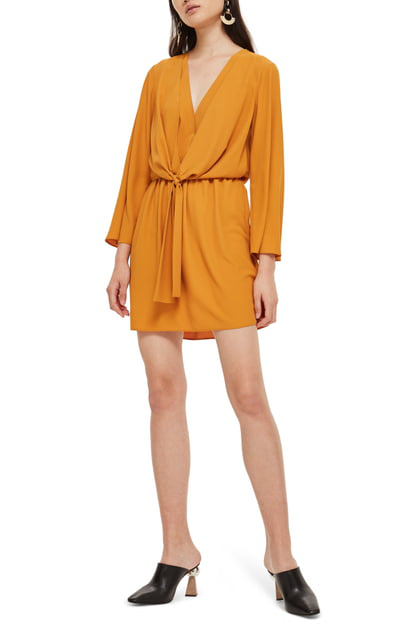 topshop tiffany knot minidress