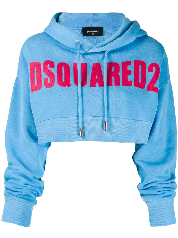 dsquared hoodie blue