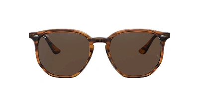 Ray Ban Ray-ban Rb4306 Striped Red Havana Sunglasses In Brown