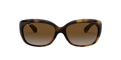 Ray Ban Jackie Ohh 58mm Polarized Sunglasses In Polarized Brown Gradient