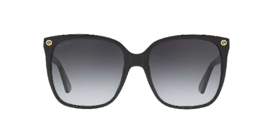 Shop Gucci Woman Sunglasses Gg0022s In Grey