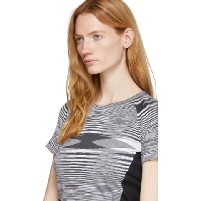 Shop Adidas X Missoni Grey And White City Runners Unite T-shirt In Black