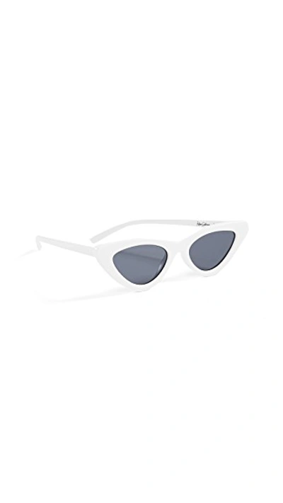 Shop Le Specs The Last Lolita Sunglasses In White