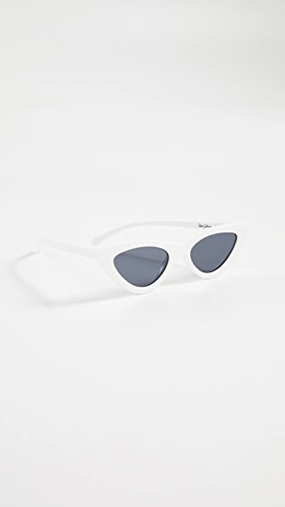 Shop Le Specs The Last Lolita Sunglasses In White