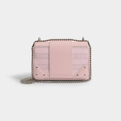 Shop Balmain | Ring Box Baby Bag In Pink Coated Canvas