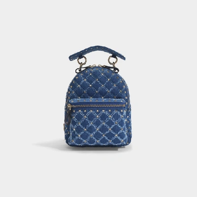 Shop Valentino Garavani | Rockstud Spike Mini Backpack In Blue