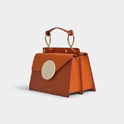 Shop Danse Lente Phoebe Bis Bag In Toffee And Tan Croc Embossed Lea In Brown