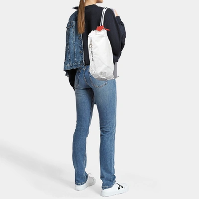 Shop Off-white Convertible Bum Bag In White Nylon