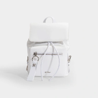 Shop Off-white Off White | Mini Backpack In White Nylon