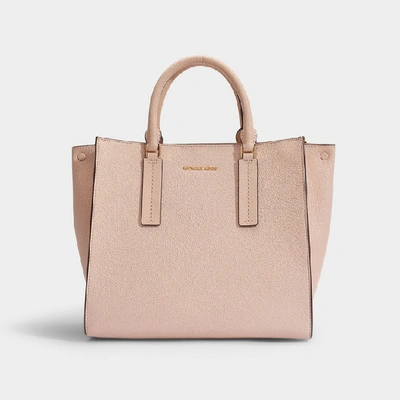 Michael Michael Kors | Large Satchel In Soft Pink Shiny Leather | ModeSens
