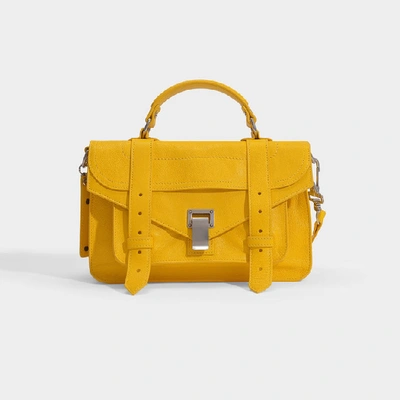 Shop Proenza Schouler | Ps1 Bag In Lemon Chrome Mux Leather